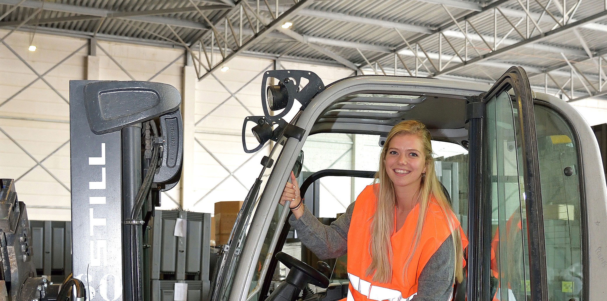 CVB girl forklift